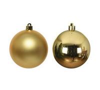 Kaemingk Shatterproof Plain Bauble (Pack Of 6) Light Gold (One Size)
