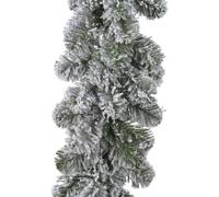 Kaemingk Snowy Imperial Garland Green/White 25 x 270cm 20 x 270cm