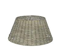 Everlands Three Piece Grey Wicker Christmas Tree Skirt Woven Wicker Willow Tree Ring Cover 57Cm X 28Cm