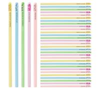 Kaempe 30Pcs Good Luck Gifts Pencils with Rubbers On The End, HB Personalised Pencil Lucky Charm Good Luck Exam Inspirational Motivational Gifts for Students, Adults, Teachers, Colleagues (Set 2)