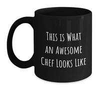 Kaenue A Gift for the Awesome Chef in Your Life, This is What, Black Coffee Mug, Christmas