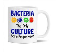 Kaenue Bacteria The Only Culture Some People Have Microbiology Ceramic Coffee Mug 11oz, Novelty Tea Cup, Gift for Biologist Microbiologist Student Biochemist