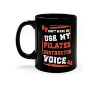 Kaenue Funny Pilates Instructor Ceramic Coffee Mug 11oz, Pilates Trainer Coach Studio Owner Novelty Tea Cup, Fitness Workout Gift