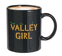 Kaenue Stardew Valley Pelican Town Valley Girl Gaming Black 11oz Ceramic Coffee Mug, Farming Adventure Gamer Quote Handled Mug