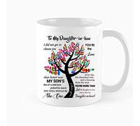 Kaenue to My Daughter-in-Law I Did Not Get to Choose You that Honor was My Son's Ceramic Coffee Mug 11oz, Novelty Tea Cup, Birthday Thanksgiving Christmas