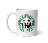 Kaenue Vincent Vega and Jules Winnfield Serious Gourmet Shit Ceramic Coffee Mug 11oz 11oz Tea Cups MUGREEVA Mug (11oz)