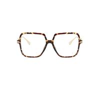 KAEOISFU Oversized Square Reading Glasses for Women, Fashion Large Blue Light Blocking Computer Readers, Ladies Big Frame Anti Eyestrain Eyeglasses Suitable for People with Large Faces