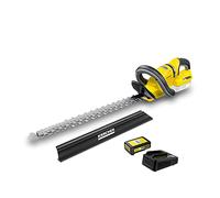 KÄRCHER 18 V Cordless Hedge Trimmer HGE 18-50 Battery Set, Include 18 V/2.5Ah Battery & Fast Charger, Cutting Length: 50 cm, Diamond-ground Blade, Rotating Handle, Clippings Sweeper, Power: 325 m