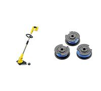 Kärcher 18V Battery-Powered Grass Trimmer LTR 18-30 Battery Set, Incl. 18V Battery and Fast Charger & 2.444-016.0 Grass Trimmer Spool (3 Pack) - LTR Accessory, Black