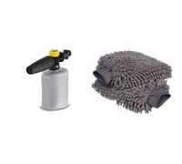 Kärcher 26431470 FJ6 Foam Jet Nozzle with 06 L Capacity Foamer for Pressure Washer Accessory Amazon Basics Deluxe Microfiber Car Wash Mitt 2 Pack