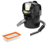 Kärcher AD 2 Battery Ash Vacuum Cleaner and Dry Vacuum Cleaner (with Filter Cleaning, 14 Litre Metal Container, Cleaning Without Dirt Contact, 18 V Battery Platform)
