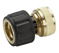 Krcher 2.645-018.0 water hose fitting Brass, Rubber Black, Silver 1