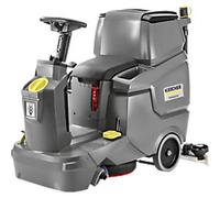 Kärcher Cordless Scrubber Dryer Professional Ride-On/Step-On BD 50/70 R Classic Grey Fresh Water Capacity 70L & Dirt Water Capacity 75L