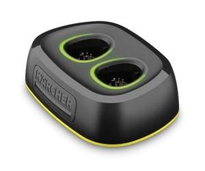 Kärcher Fast Charger Duo Battery Power 4 V, Max. Charging Current: 2 x 2.5 A, LED Display, Charging Time for 2 Batteries: 50 min for 80%, 70 min for 100 4 V Battery Power Devices