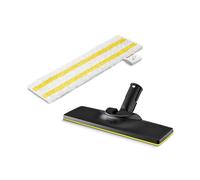 Kärcher Floor nozzle set EasyFix, 1 EasyFix Floor nozzle with innovative lamella technology, 1 universal floor cloth made of high-quality microfibre, original accessory for Kärcher steam cleaners