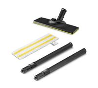 Kärcher Floor Nozzle Set + Easyfix Microfibre Cloth + Extension Tubes for Kärcher SC 1 Steam Cleaners - for Floors, Suitable for All Types of Surfaces, Machine Washable Cloth