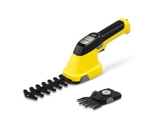 Kärcher GSH 2 Plus Cordless Grass and Bush Shears, 2 in 1 Function, 8 cm Grass Knife 11 Bush Knife, Maximum Power 450-650 m, Built-in Battery