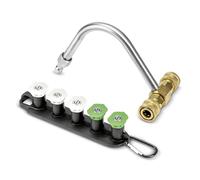 Kärcher Gutter Cleaner Kit, Maximum 3,500 PSI for Effective Cleaning of Gutters with Pressure Washers, Includes Five Nozzles, and Nozzle Holder