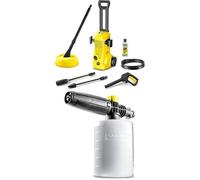 Kärcher high-pressure washer K 2 Home, pressure: max. 110 bar, flow rate: 360 l/h, area: 20 m²/h, weight: 4.2kg, high-pressure gun, high-pressure hose, dirt blaster, Home Kit + FJ 6 Foam Nozzle