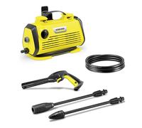 Kärcher High pressure washer K 3 Horizontal Plus, pressure: max. 120 bar, flow rate: 380 l/h, surface performance: 25 m²/h, water filter, weight: 3.6 kg, high pressure hose, spool handle, flush tube,