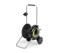 Kärcher HT 3 Compact and Movable Hose Trolley with Extra Wide Base Height Adjustable Handle and Syringe Holder Black