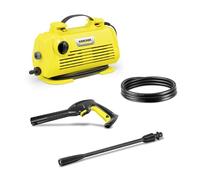 Kärcher K 2 Horizontal Pressure Washer,max. 110 bar,Flow Rate: 360 l/h,Area Coverage: 20 m²/h,Water Filter,Weight: 3.5 kg,high-Pressure Hose and Gun,Vario Power Jet Spray Lance,Standard,Yellow/Black