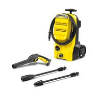 Kärcher K 4 Classic Pressure Washer, Pressure: max. 130 bar, Flow Rate: 420 l/h, Area Coverage: 30 m²/h, Water Filter, Weight: 4.6 kg, high-Pressure Hose and Gun, Dirt Blaster, Spray Lance