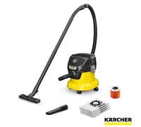 Kärcher Kwd 3 Wet & Dry Vacuum Cleaner, 1000W, 12L Robust Container, Blower Function, Cartridge Filter, 2M Hose, Yellow