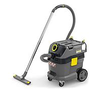Kärcher NT 30/1 Tact L wet/dry vacuum cleaner, power: max. 1380 W, plastic container: 30 l, suction hose 2.5 m, incl. PES flat fold filter, fleece filter bag, floor and crevice nozzle