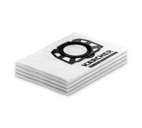Kärcher Original Fleece Filter Bag KFI 357: 4 pieces, 3-ply, extremely tear-resistant and robust, custom-fit for Kärcher Wet and Dry Vacuum Cleaners