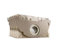 Kärcher Original Paper Filter Bags KFI 222: 5 pieces, 2-play, custom-fit for Kärcher Wet and Dry Vacuum Cleaners WD 2, MV 2, WD 2.200 to WD 2.550, SKU 6.904-332.0