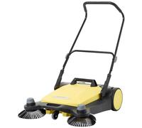 Kärcher S 6 1.766-460.0, (Max. Area Capacity: 3000 m²/h, Side Brush, 38 l, Working Width: 860 mm, Ergonomic Push bar, self-Standing Sweeping Container), Yellow