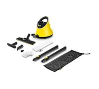 Kärcher SC 2 Deluxe EasyFix Steam Cleaner, Surface Capacity: Approx. 75 m², Tank: 1 Litre, Steam Pressure: Max. 3.2 Bar, Heating Time: 6.5 Minutes, Heating Power: 1,500 W, with EasyFix Floor Cleaning