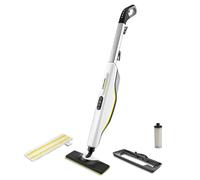 Kärcher SC 3 Upright Steam Mop, Heating Time: 30 seconds, Area Coverage: approx 60 m², Tank: 0.5 l, Heating Output: 1,600 W. Floor Nozzle, Floor Cloth, Carpet Glider, Descaling Cartridge Included
