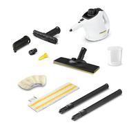 Kärcher Steam Cleaner SC 1 EasyFix, steam pressure: 3 bar, heating time: 3 min, power: 1.200 W, surface power: 20 m², tank: 200 ml, with floor cleaning set EasyFix, nozzles and microfibre cover