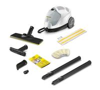 Kärcher Steam Cleaner SC 4 EasyFix, steam pressure: 3.5 bar, heating time: 4 min, power: 2000 W, surface power: 100 m², 2-tank system: 0.5 l+0.8 l, with floor cleaning set EasyFix, nozzles and covers