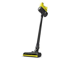 Kärcher VC 4 Cordless MyHome Vacuum Cleaner, 2 Suction Levels, Running Time: Upto 30 min., Weight: 2.3 kg, Incl. 21.6v Battery, Charger, Wall Bracket,Floor and Crevice Nozzle, 2-in-1 Dusting Brush