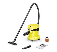 Kärcher Wet and Dry Vacuum Cleaner WD 2 Plus V-15/4/18/C Blowing function, Power: 1000 w, steel container: 15 L, suction hose: 1.8m, incl. cartridge filter, floor & crevice nozzle
