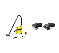 Kärcher Wet & Dry Vacuum Cleaner WD 2 Plus, blowing function, power: 1000w, plastic container: 12 le 2.863-221.0 Suction Brush Set