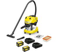 KÄRCHER Wet & Dry Vacuum Cleaner - WD 4-18 S Dual Battery Set V-20/22 - 1 Pc