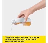 Kärcher WV 1 Window Vac, Condensation Removal, Battery Running Time: 20 min, LED Display for Battery Status, Dirty Water Tank: 100 ml, Weight: 0.5 kg