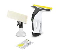 Kärcher WV 6 Plus Cordless Window Vacuum Cleaner, Extra Long Battery Life of 100 Minutes, LED Charge Level Indicator, Replaceable Suction Nozzle: 280 mm, Spray Bottle with Microfibre Cover, 20 ml