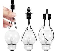 Kaerm 2pcs Lamp Shade Holder Light Bulb Clip Adapter Clip on Finial and Lampshade Levellers Lighting Hardware 1pc Black One Size