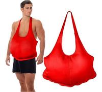 Kaerm Adjustable Santa Claus Belly Enhancement Realistic Body Shape Modification For Christmas Character Portrayals Red One Size