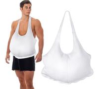 Kaerm Adjustable Santa Claus Belly Enhancement Realistic Body Shape Modification For Christmas Character Portrayals White One Size