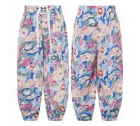 Kaerm Girls' Boys' Hippie Harem Pants Modern Dance Bottoms Yoga Sport Pilates Bloomers Long Trousers Type A 9-10 Years