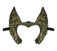 Kaerm Half-face Viking Warrior Mask Mythical Norse Battle Helmet For Cosplay Conventions Durable Resin Prop Theme Party Gold One Size