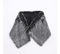 Kaerm Norse Mythology Viking Shawl Cape Plush Faux Fur Medieval Cloak For Renaissance Festivals Warm Costume Accessory A Grey One Size