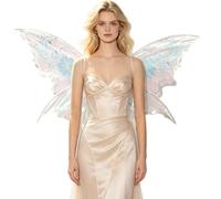 Kaerm Sparkly Butterfly Wings Costume Accessories Parade Blue One Size