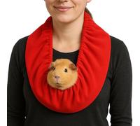 Kaerm Sugar Glider Bonding Scarf Carry Pouch Travel Sling Carrier For Sugar Glider Hedgehogs Guinea Pigs Ferrets Red One Size